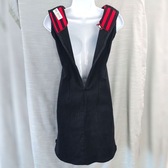 Emily The Strange Rare Vintage Y2K Black & Red Goth Dress Sample Medium Large - Picture 9 of 14